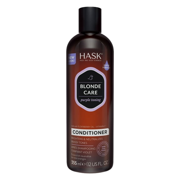 Hask Blonde Care Purple Toning Conditioner, 12 fl oz