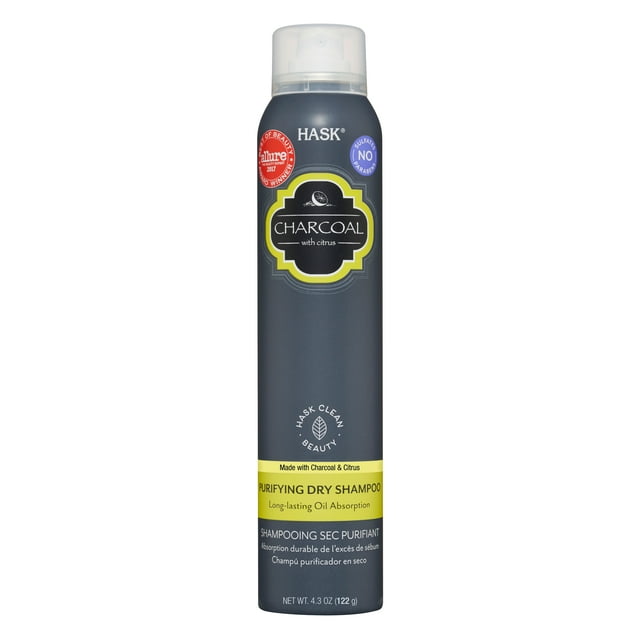Hask Charcoal & Citrus Purifying AluminumFree Oil Control Dry Shampoo, 4.3 oz