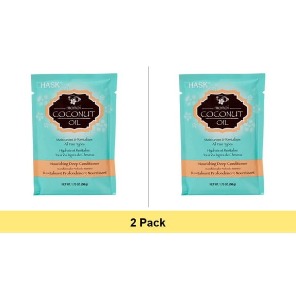 Hask Coconut Oil Nourishing Deep Conditioner Packet 1.75oz - 2 Pack
