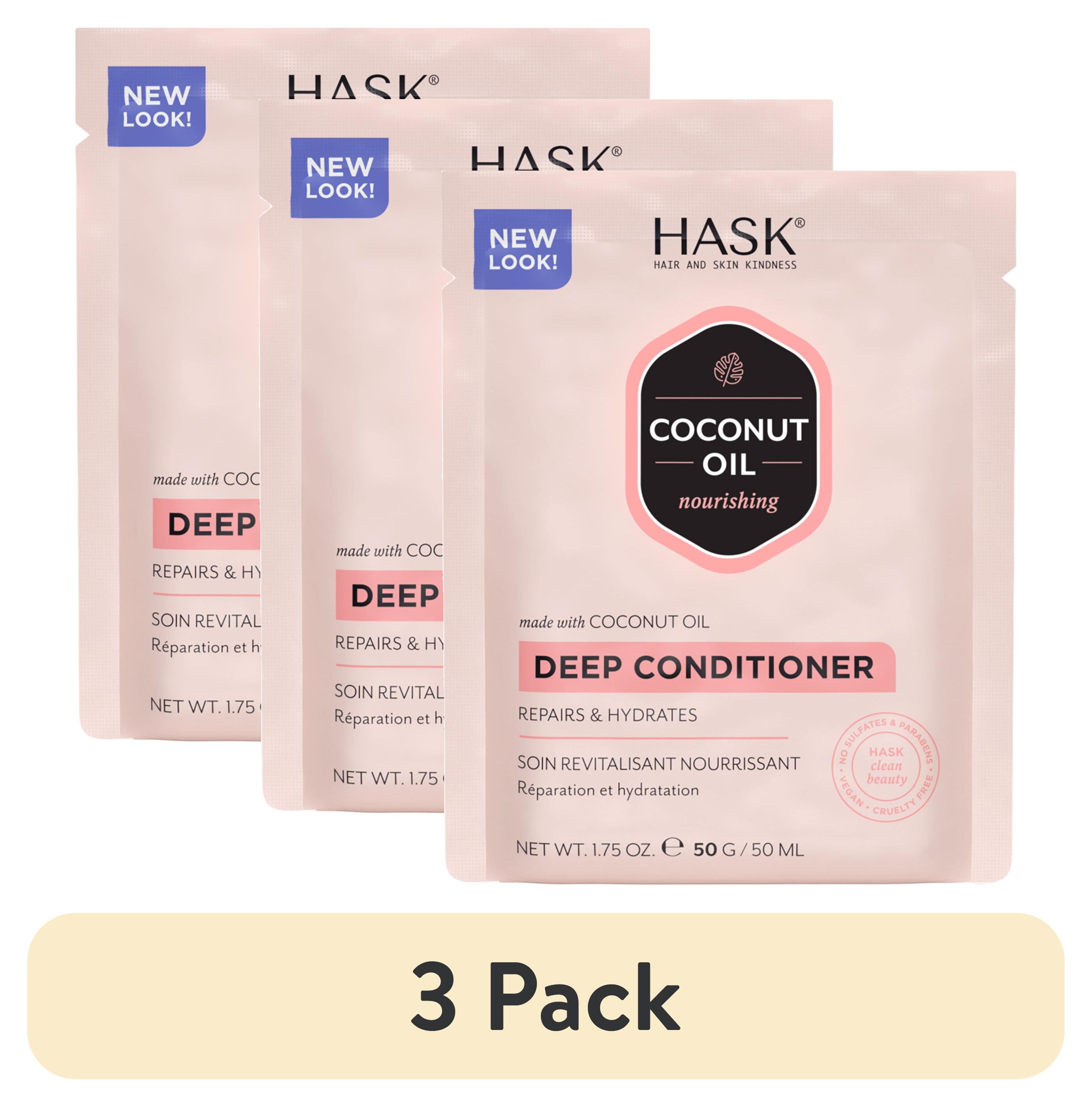 (3 pack) Hask Coconut Oil Nourishing Deep Conditioner Packet 1.75oz  (图1)