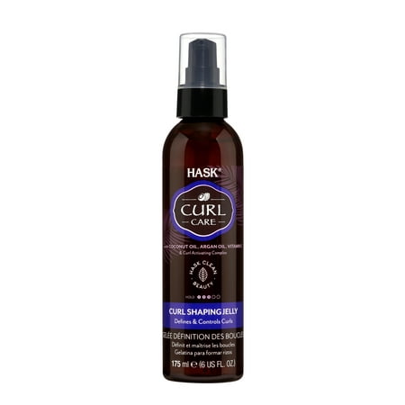 Hask Curl Care Moisturizing Spray Hair Styling Gel with Coconut Oil, Argan Oil & Vitamin E, 6 fl oz