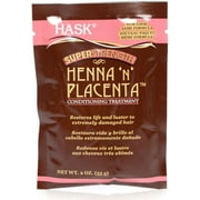 Hask Henna n Placenta Super Strength Treatment Pack, 2 oz Pack of 6