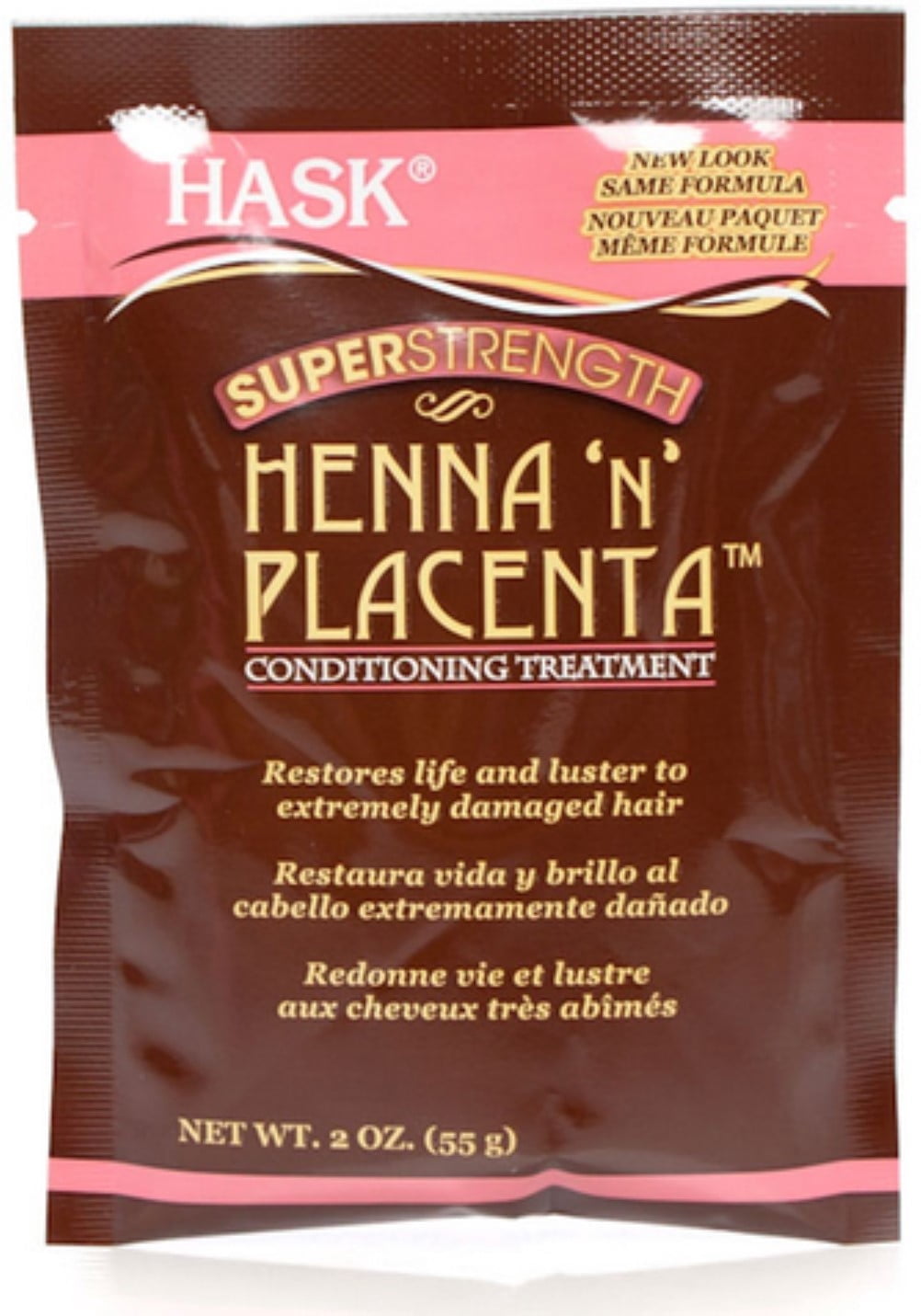 Hask Henna 'n' Placenta Super Strength Treatment Pack, 2 oz