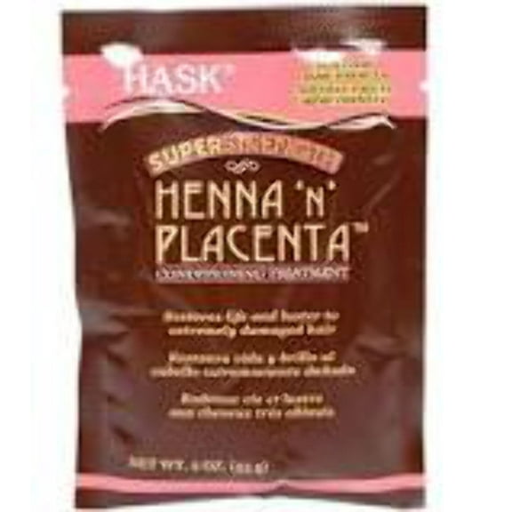 Hask Henna 'n' Placenta Super Strength Treatment Pack, 2 oz