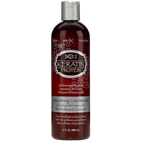 Hask Keratin Protein Conditioner Soften Hairs, Paraben Free, 12oz, 3-Pack