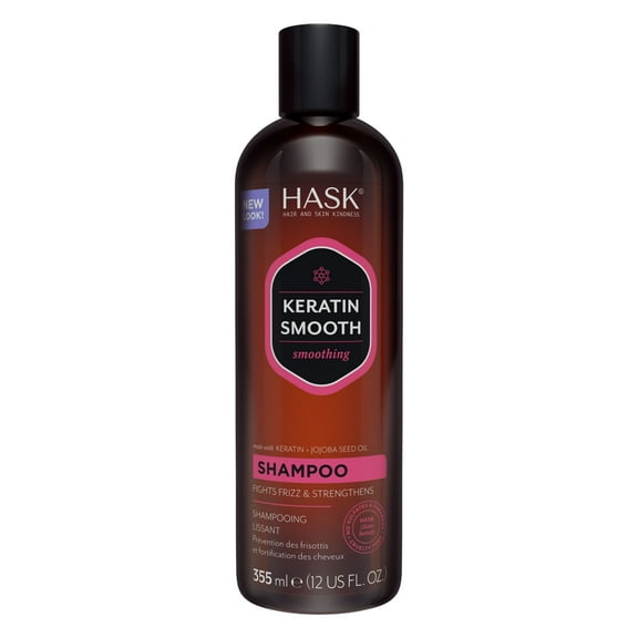 Hask Keratin Smoothing Shampoo, 12 fl oz