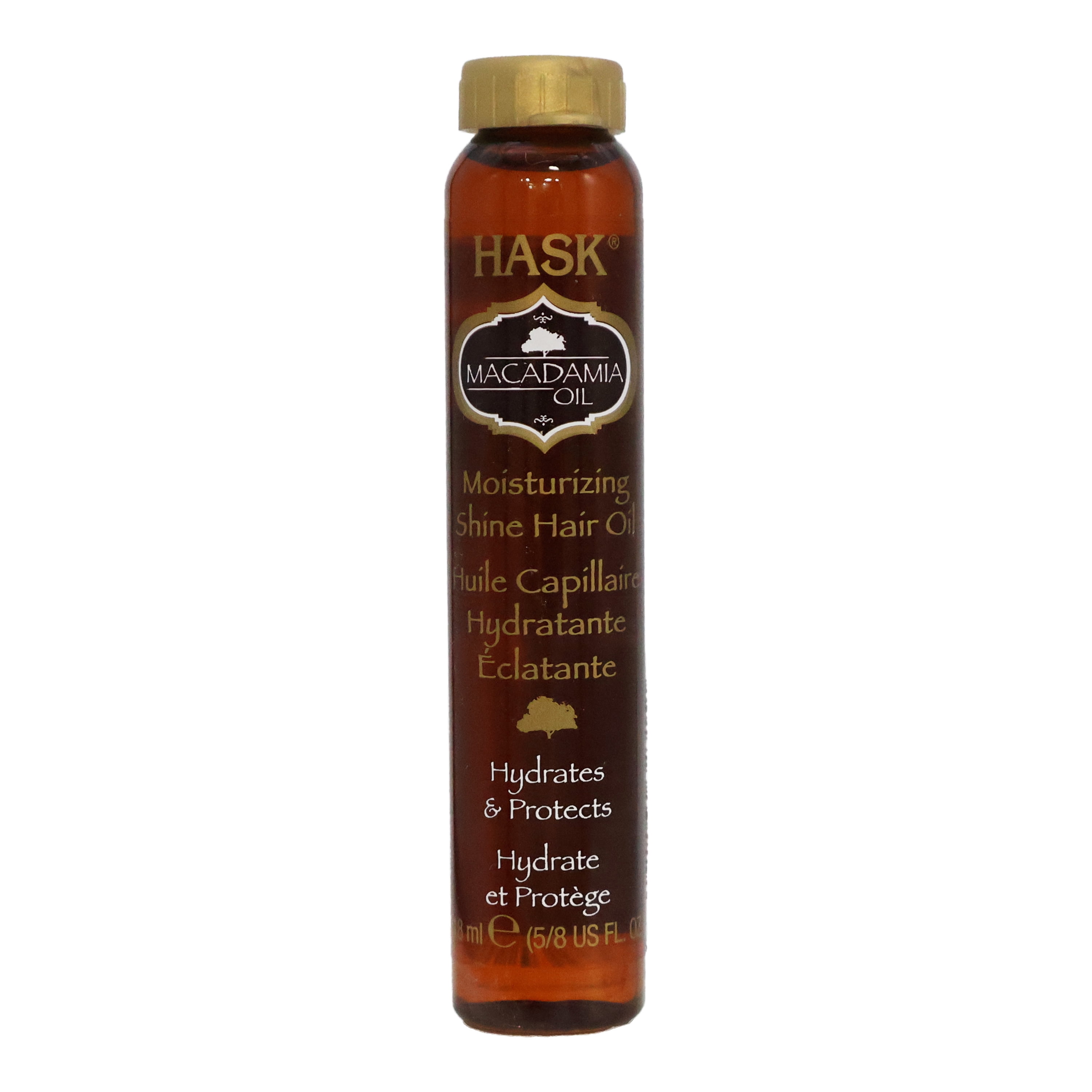 Hask Macadamia Oil Hair Treatment, Revitalizing Shine, 0.6 Oz., Pack of 6