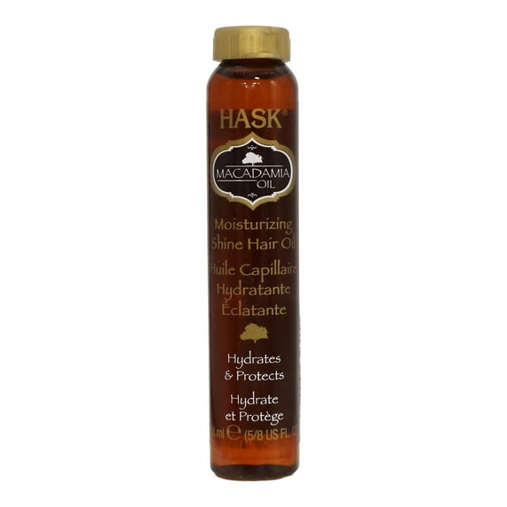 Hask Macadamia Oil Hair Treatment, Revitalizing Shine, 0.6 Oz.