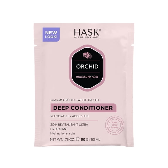 Hask Orchid & White Truffle Moisture Rich Deep Conditioner Packet, 1.75 oz