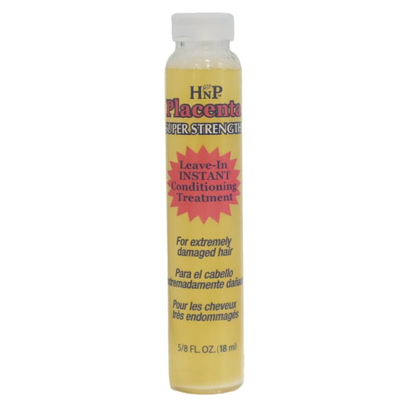 Hask Placenta Super Strength Leave In Instant Conditioning Treatment, 0.6 Oz., Pack of 12