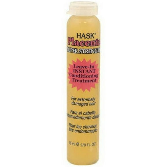 Hask Placenta Super Strength Leave-In Instant Conditioning Treatment 18 ml (Pack of 2)