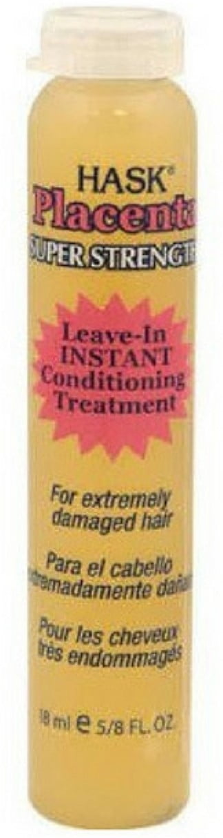 Hask Placenta Super Strength Leave-In Instant Conditioning Treatment 18 ml (Pack of 6)