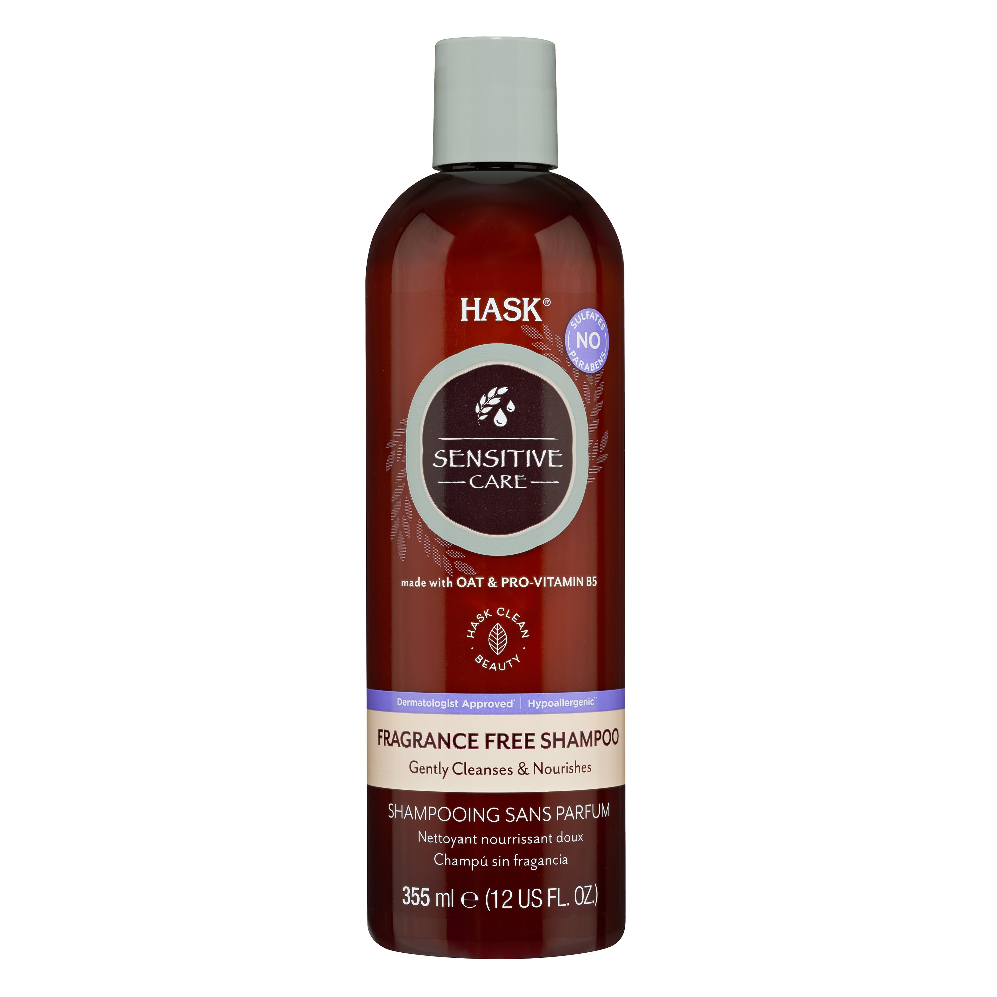 Hask Sensitive Care Fragrance Free Shampoo, 12 fl oz