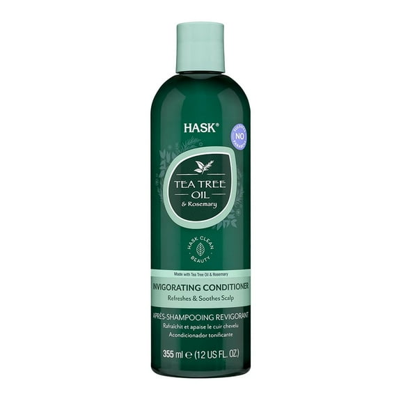 Hask Tea Tree Oil and Rosemary Scalp Care Conditioner, 12 Oz..