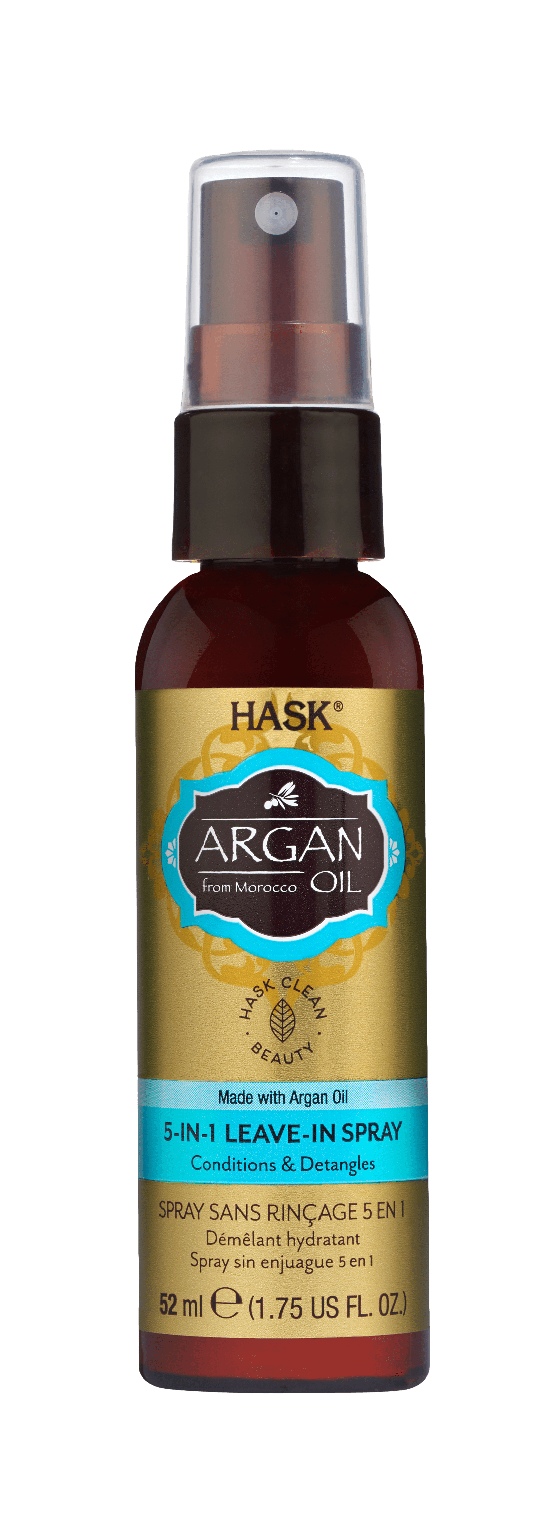 Hask Travel Size Argan Oil 5-in-1 Leave-in Spray, 1.75oz