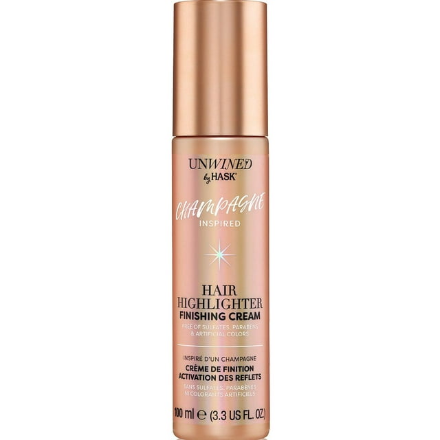Hask UNWINED Champagne Inspired Hair Highlighter Finishing Cream  3.3 fl oz