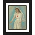 thumbnail image 1 of Haskell Coffin 12x14 Black Ornate Wood Framed Double Matted Museum Art Print Titled: Red Cross Nurse (1919), 1 of 5