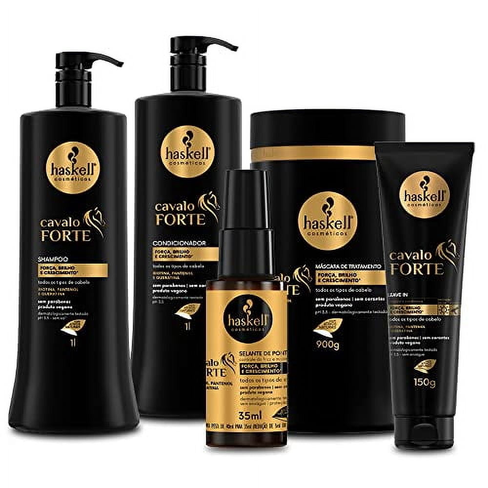 Haskell Kit Cavalo Forte Shampoo + Conditioner + Mask + Leave-in ...