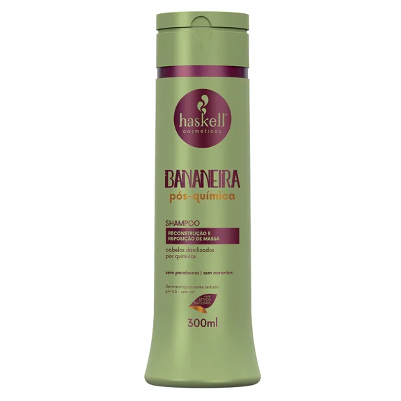 Haskell - Linha Bananeira - Kit Shampoo e Condicionador (2 x 300 Ml) - (Banana tree Collection - Set with Shampoo & Conditioner (2 x 10.14 Fl Oz))
