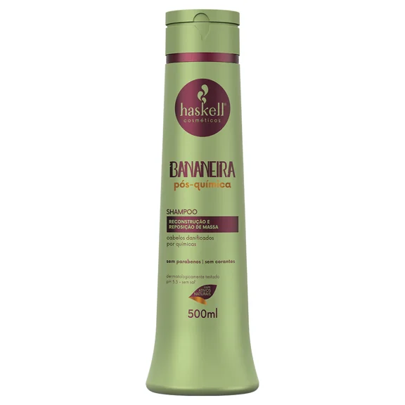 Haskell - Linha Bananeira - Kit Shampoo e Condicionador (2 x 500 Ml) - (Banana tree Collection - Set with Shampoo & Conditioner (2 x 16.91 Fl Oz))