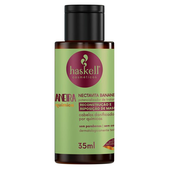 Haskell - Linha Bananeira - Nectavita Pos Quimica Reconstrucao e Reposicao de Massa 35 Ml - (Banana Tree Collection - Post Chemical Treatment Reconstruction and Mass Replenishing Tonic 1 Fl Oz)