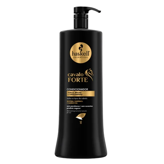 Haskell - Linha Cavalo Forte - Kit Shampoo e Condicionador (2 x 1 L) - (Strong Horse Collection - Set with Shampoo & Conditioner (2 x 33.81 Fl Oz))