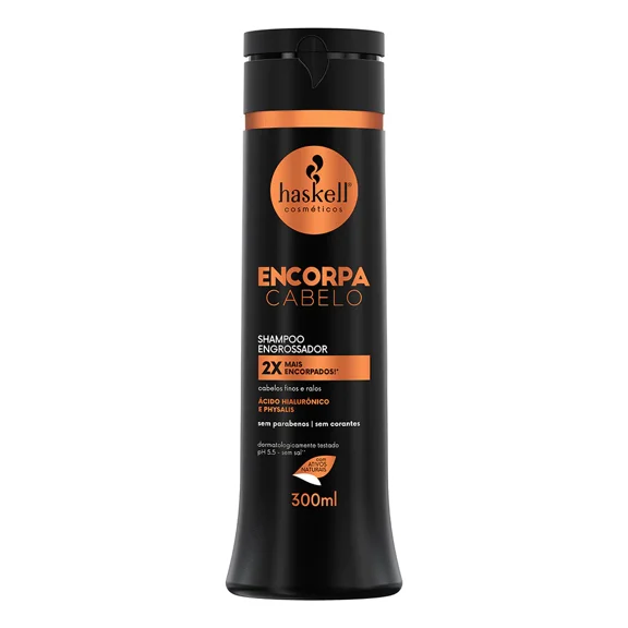 Haskell - Linha Encorpa Cabelo - Kit Shampoo e Condicionador (2 x 300 Ml) - (Thickens Hair Collection - Set with Shampoo & Conditioner (2 x 10.14 Fl Oz))