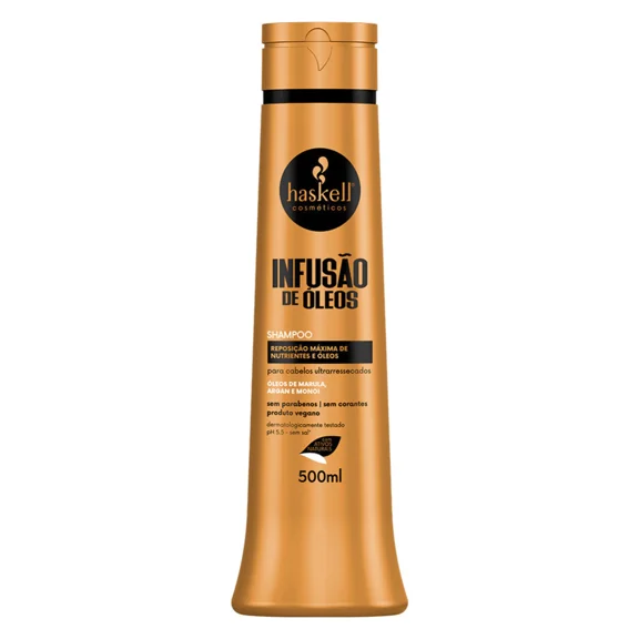 Haskell - Linha Infusao de Oleos - Kit Shampoo e Condicionador (2 x 500 Ml) - (Oil Infusion Collection - Set with Shampoo & Conditioner (2 x 16.91 Fl Oz))