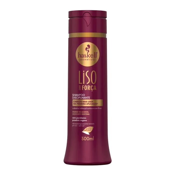 Haskell - Linha Liso com Forca - Kit Shampoo e Condicionador (2 x 300 Ml) - (Straight with Strength Collection - Set with Shampoo & Conditioner (2 x 10.14 Fl Oz))