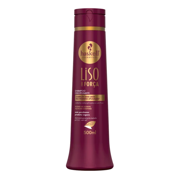 Haskell - Linha Liso com Forca - Kit Shampoo e Condicionador (2 x 500 Ml) - (Straight with Strength Collection - Set with Shampoo & Conditioner (2 x 16.91 Fl Oz))