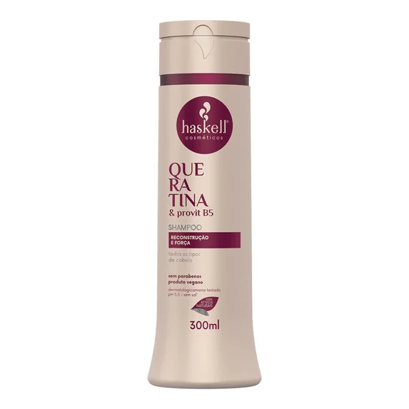 Haskell - Linha Queratina - Kit Shampoo e Condicionador (2 x 300 Ml) - (Keratin Collection - Set with Shampoo & Conditioner (2 x 10.14 Fl Oz))