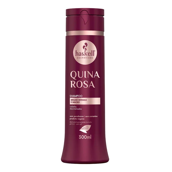 Haskell - Linha Quina Rosa - Kit Shampoo e Condicionador (2 x 300 Ml) - (Quina Rosa Collection - Set with Shampoo & Conditioner (2 x 10.14 Fl Oz))