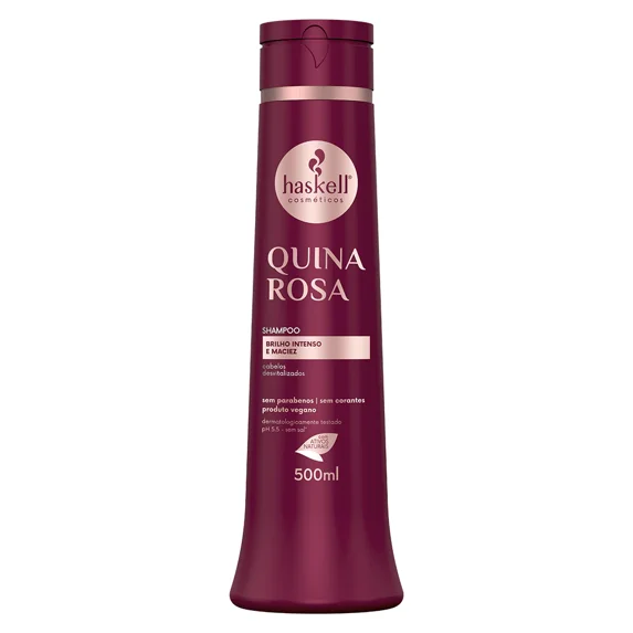 Haskell - Linha Quina Rosa - Kit Shampoo e Condicionador (2 x 500 Ml) - (Quina Rosa Collection - Set with Shampoo & Conditioner (2 x 16.91 Fl Oz))