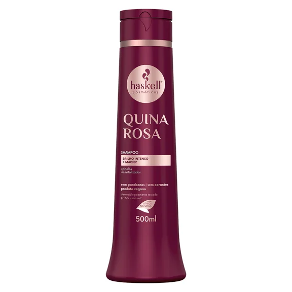 Haskell - Linha Quina Rosa - Kit Shampoo e Condicionador (2 x 500 Ml) - (Quina Rosa Collection - Set with Shampoo & Conditioner (2 x 16.91 Fl Oz))
