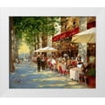 thumbnail image 1 of Haskins, John 14x12 White Modern Wood Framed Museum Art Print Titled - Cafe Apres-Midi, 1 of 4