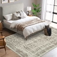 thumbnail image 1 of Hasoo 10' x 13' Area Rug for Living Room Boho Vintage Rug Non Slip Throw Rugs Floral Indoor Carpet, Taupe, 1 of 6