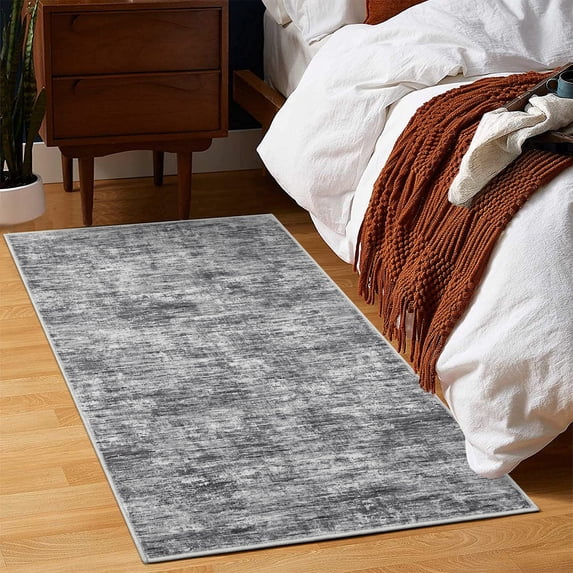 Hasoo 2' x 3' Non Slip Kitchen Mat Light Gray Small Doormat