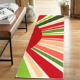 thumbnail image 1 of Hasoo 2' x 6' Hallway Runner Rug Colorful Washable Rug Sun Print Modern Boho Runner Rug for Room Laundry Room, Red/Green, 1 of 5