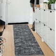 thumbnail image 1 of Hasoo 2' x 6' Runner Rug Solid Washable Rugs Runners for Hallways Non Slip Kitchen Mat with Rubber Backing Indoor Dark Gray Rug, 1 of 6