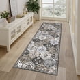 thumbnail image 1 of Hasoo 2' x 6' Runner Rug for Hallway Traditional Indoor Rug Machine Washable Bedside Carpet, Gray/Brown, 1 of 6