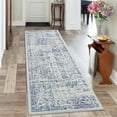 thumbnail image 1 of Hasoo 2' x 6' Runner Rug for Hallway Boho Vintage Rug Non Slip Floral Indoor Carpet, Blue, 1 of 6