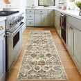 thumbnail image 1 of Hasoo 2' x 6' Runner Rugs Washable Rugs Soft Vintage Distressed Carpet Indoor Runners Rugs for Hallway Kitchen Colorful, 1 of 7