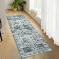 thumbnail image 1 of Hasoo 2' x 6' Runner Rugs for Hallways Non Slip Kitchen Rug Enteryway Indoor Mats, Gray, 1 of 6