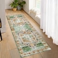 thumbnail image 1 of Hasoo 2' x 6' Runner Rugs for Hallways Non Slip Kitchen Rug Enteryway Indoor Mats, Green, 1 of 6