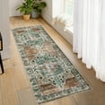 thumbnail image 1 of Hasoo 2' x 6' Runner Rugs for Hallways Non Slip Kitchen Rug Enteryway Indoor Mats, Rust, 1 of 6
