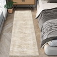 thumbnail image 1 of Hasoo 2' x 6' Runner Rugs for Hallways Non Slip Kitchen Rug with Rubber Backing Indoor Beige Rug, 1 of 7