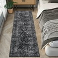 thumbnail image 1 of Hasoo 2' x 6' Runner Rugs for Hallways Non Slip Kitchen Rug with Rubber Backing Indoor Black Rug, 1 of 7