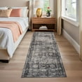 thumbnail image 1 of Hasoo 2' x 6' Runner Rugs for Hallways Non Slip Kitchen Rug with Rubber Backing Indoor Gray/Green Rug, 1 of 6