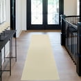 thumbnail image 1 of Hasoo 2' x 6' Runner for Hallway Solid Textured Vintage Rug Non Slip Throw Rugs Indoor Carpet, Cream, 1 of 5
