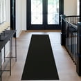 thumbnail image 1 of Hasoo 2' x 6' Runner for Hallway Solid Textured Vintage Rug Non Slip Throw Rugs Indoor Carpet, Black, 1 of 5
